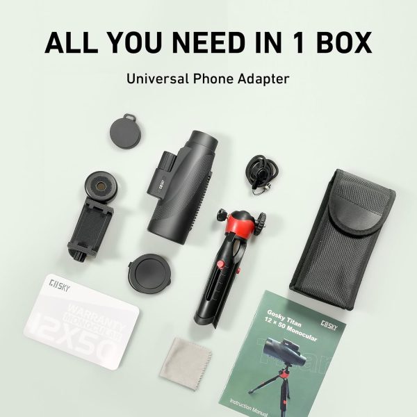 Gosky Monocular Telescope Black-6
