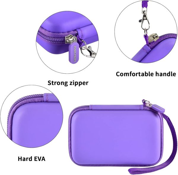 Ucomx Charger Case Purple Hard Travel Case-2
