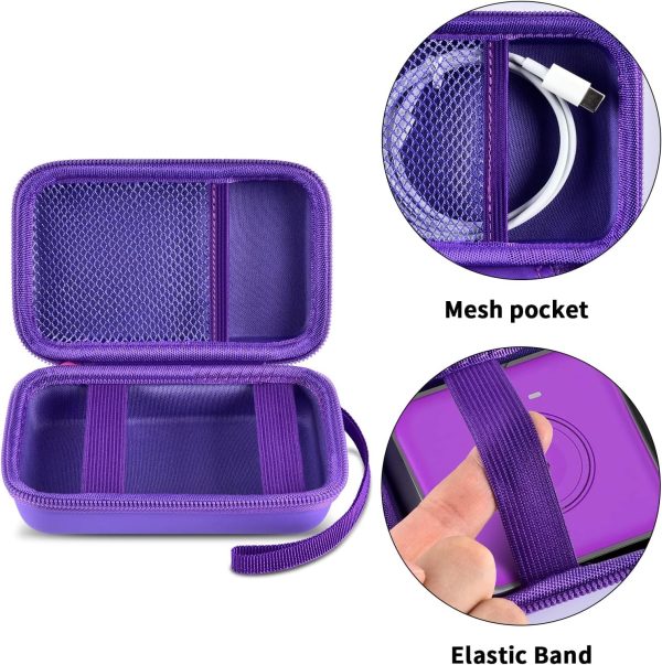 Ucomx Charger Case Purple Hard Travel Case-3