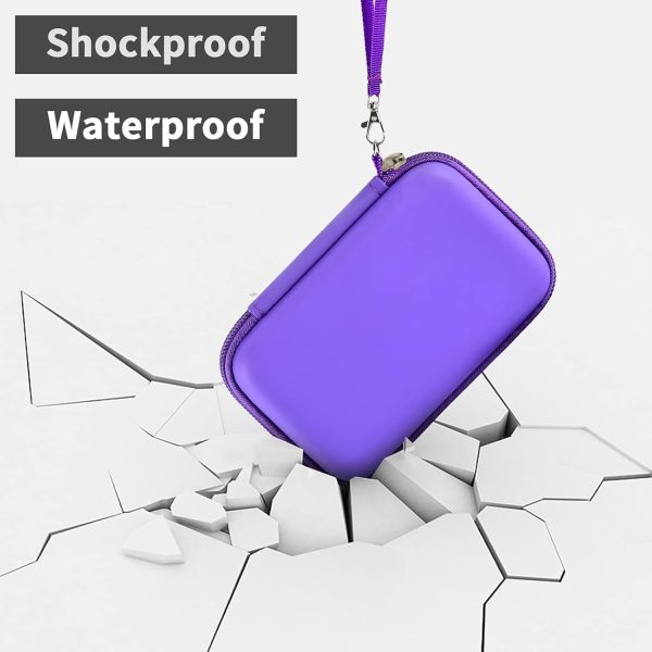 Ucomx Charger Case Purple Hard Travel Case-4