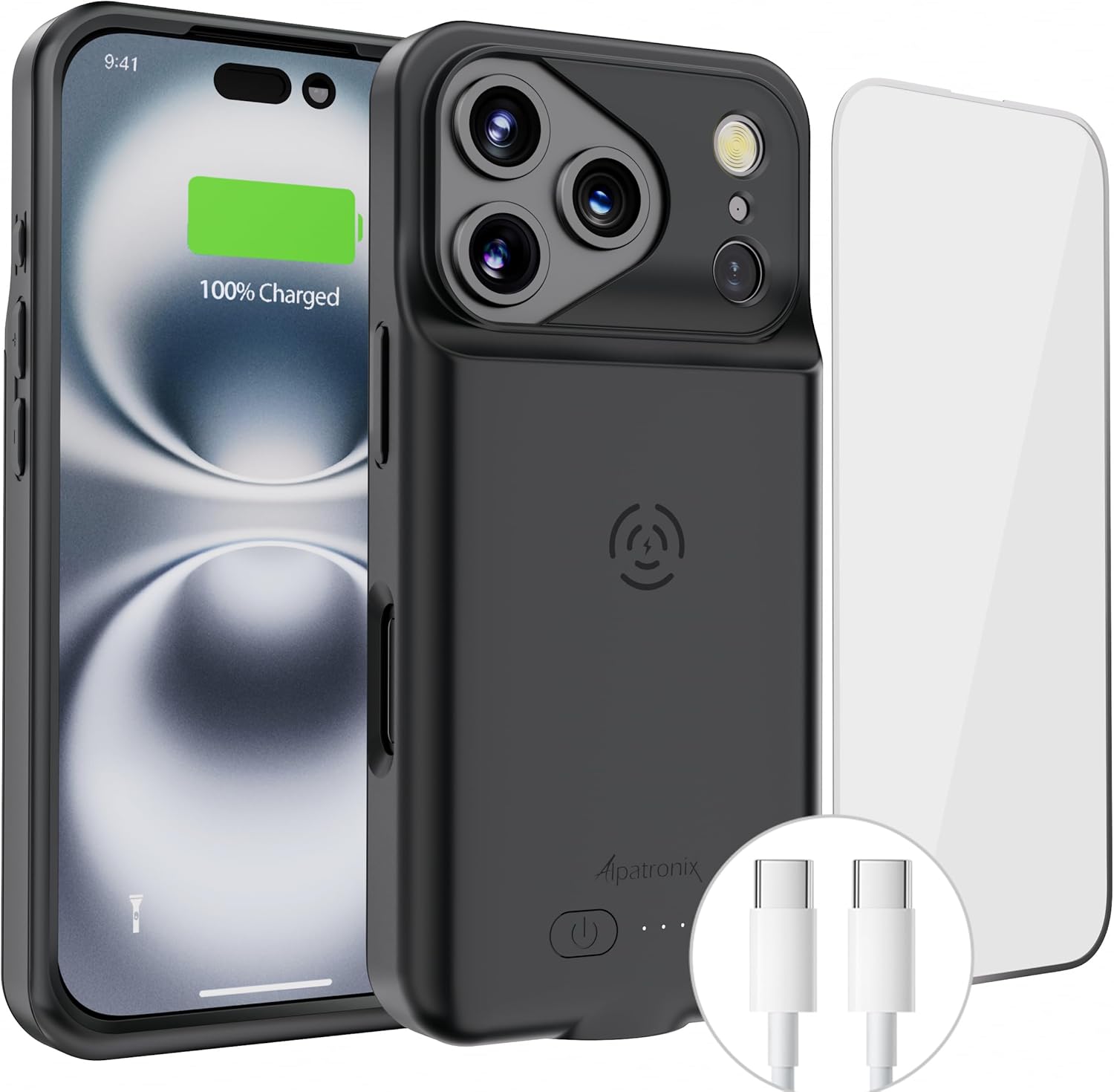 Alpatronix iPhone 17 Pro battery charging case