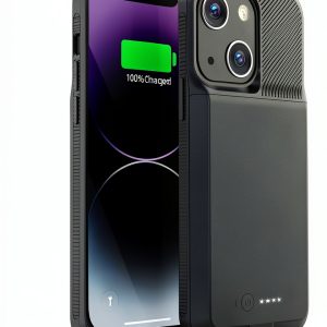GIN FOXI 7000mAh Battery Case iPhone 13/14 Black-0