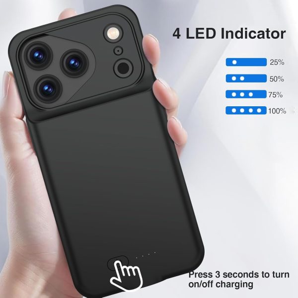 iPhone 17 Pro Battery Case GIN FOXI Slim 8500mAh-5
