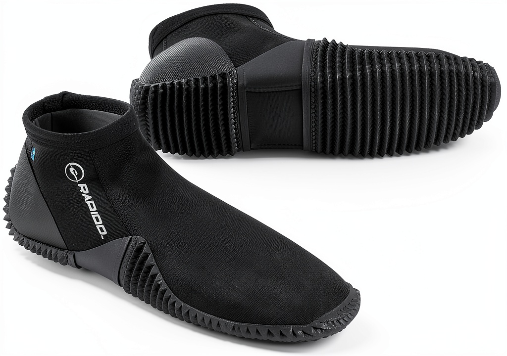 Phantom Aquatics 3mm Short Diving Boot in use underwater