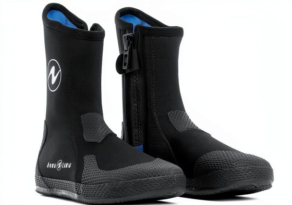 Aqualung Black Diving Boots Neoprene Insulated-0