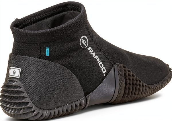 Phantom Aquatics 3mm Diving Boot Black Nylon-2