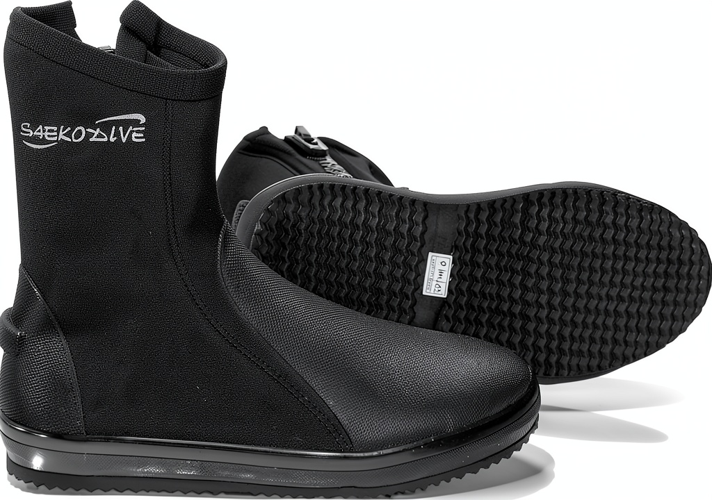 Diving boots in black color