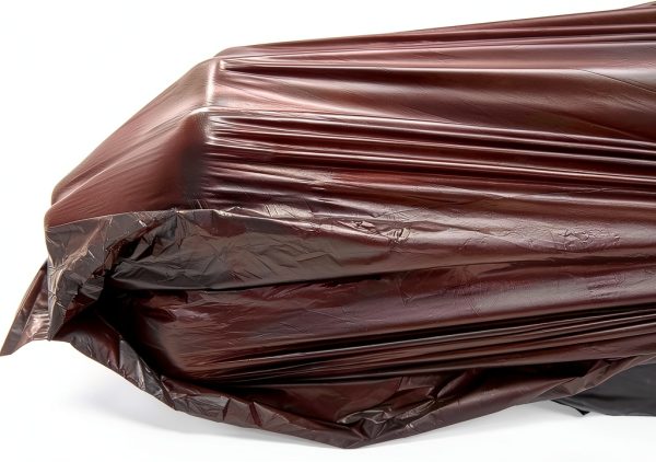 PLABAG Black T-Shirt Bag 12x7x22in High Density PE 400 Pack-5