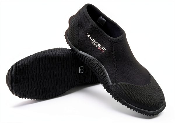 XUKER 3mm GBS Wetsuit Booties Black Neoprene Water Shoes Anti Slip-0