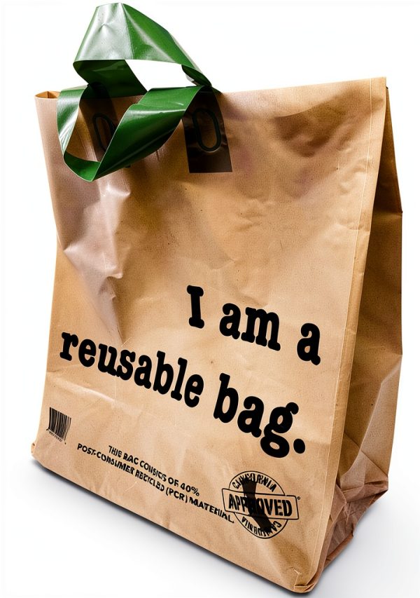 Reli Reusable Kraft Shopping Bags 250 Count Bottom Water‑Resistant-1