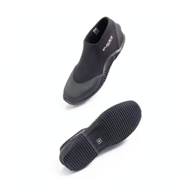 XUKER 3mm GBS Wetsuit Booties Black Neoprene Water Shoes Anti Slip-2