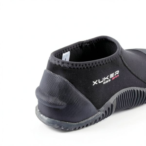 XUKER 3mm GBS Wetsuit Booties Black Neoprene Water Shoes Anti Slip-5