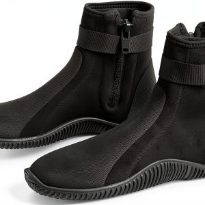 Jsnorklet Diving Boots Black Neoprene Anti‑Slip Sole Size 6W/5M-0