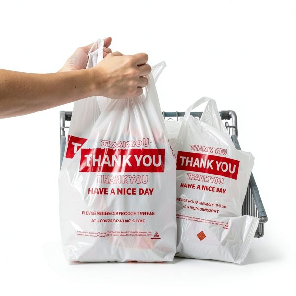 Thank You Plastic Shopping Bag TGEONIX HDPE 13 Micron 11.5x6.5x21-5