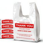 Thank You Plastic Shopping Bag TGEONIX HDPE 13 Micron 11.5x6.5x21-0