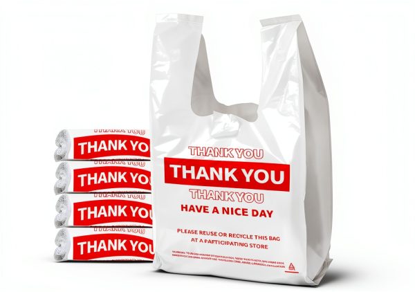 Thank You Plastic Shopping Bag TGEONIX HDPE 13 Micron 11.5x6.5x21-0